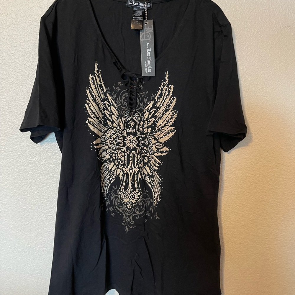 LA Bus Stop Black T-Shirt